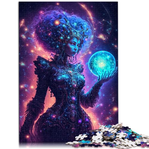 Puzzle für Neon Enchantedb, 1000 Teile, Puzzle für Erwachsene, Holzpuzzle, schwieriges, schweres Puzzle für Frauen und Männer, 1000 Teile (50 x 75 cm) von LGNBTGM