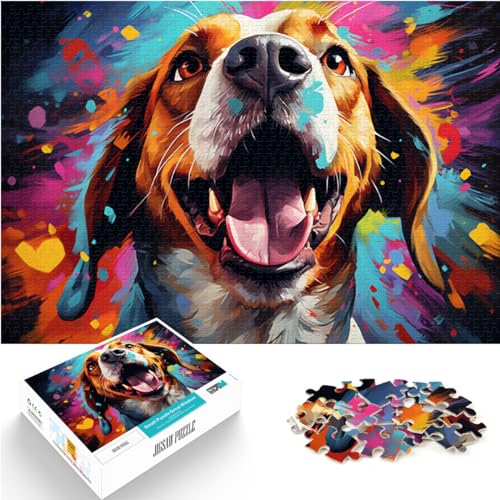 Puzzle für Puzzle Beagle 300 Teile Puzzle Holzpuzzle Familienspiel Stressabbau Schwieriges Herausforderungspuzzle 300 Teile (26 x 38 cm) von LGNBTGM