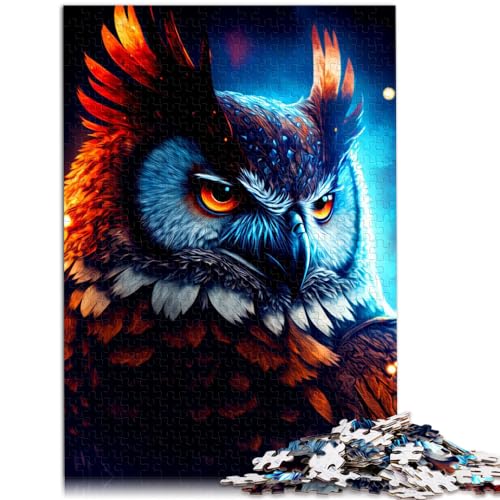 Puzzle für Puzzle-Eule, 1000 Teile, Puzzle aus Holz, jedes Teil ist einzigartig – anspruchsvolles, unterhaltsames Spiel für die ganze Familie, 1000 Teile (50 x 75 cm) von LGNBTGM