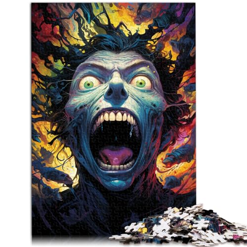 Puzzle für Sternenhimmel, Farbmalerei-Monster, Puzzle für Erwachsene, 1000-teiliges Puzzle aus Holz, tolles Geschenk für | Spiele 1000 Teile (50 x 75 cm) von LGNBTGM