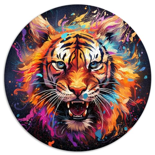 Puzzle für Sterntier-Tiger, Puzzle 1000 Teile, Puzzle für Erwachsene, 26,5 x 26,5 Zoll, Lernspiele, Heimdekorations-Puzzle. Für Puzzle-Geschenke von LGNBTGM