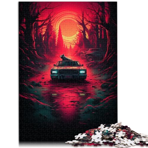 Puzzle für Supernatural-Auto, 1000-teiliges Puzzle für Erwachsene, Holzpuzzle, Familienspiele, Weihnachts- und Geburtstagsgeschenke, 1000 Teile (50 x 75 cm) von LGNBTGM