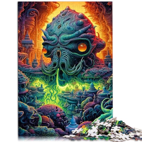 Puzzle für Weltraummonster, 1000 Teile, für Erwachsene, Holzpuzzle, anspruchsvoll, Aber unterhaltsam und humorvoll, 1000 Teile (50 x 75 cm) von LGNBTGM