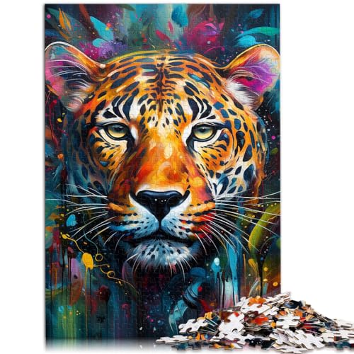 Puzzle für afrikanischen Leoparden für Erwachsene, 1000-teiliges Puzzle, Lernspiele, Holzpuzzle, interessantes Puzzle zur Stressreduzierung, 1000 Teile (50 x 75 cm) von LGNBTGM