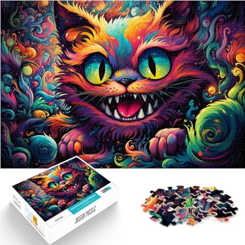 Puzzle für die Katze Alice. 1000-teiliges Holzpuzzle. Jedes Teil ist einzigartig – anspruchsvolles, unterhaltsames Spiel für die ganze Familie. 1000 Teile (50 x 75 cm) von LGNBTGM