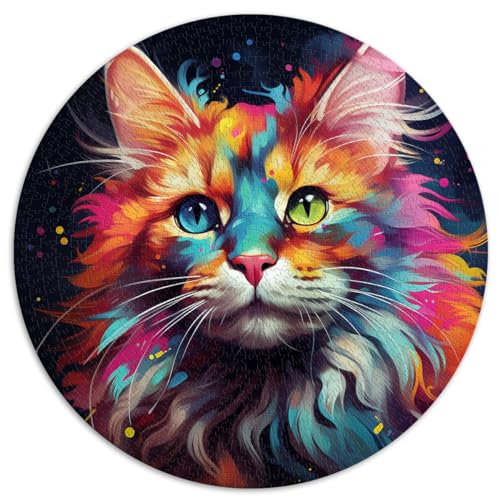 Puzzle für entzückende Maine-Coon-Katze für Erwachsene, 1000 Teile, Puzzle-Geschenke, 26,5 x 26,5 Zoll, Puzzle, Lernspiele, Heimdekoration, Puzzle, Denkspiel von LGNBTGM