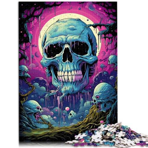 Puzzle für farbenfrohe Fantasy-Monster, Puzzle 1000 Teile für Erwachsene, Holzpuzzle, Geburtstagsgeschenk, Geschenke für 1000 Teile (50 x 75 cm) von LGNBTGM