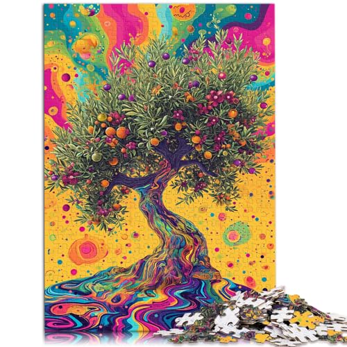 Puzzle für psychedelischen, farbenfrohen Baum, 1000-teiliges Puzzle, jedes Teil ist einzigartig – anspruchsvolles, unterhaltsames Spiel für die ganze Familie, 1000 Teile (50 x 75 cm) von LGNBTGM