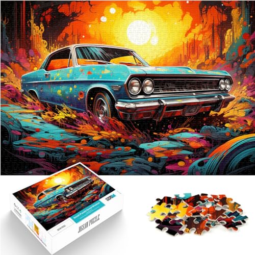 Puzzle für verlassenes Auto, 300-teiliges Puzzle, Holzpuzzle, Familienspiel, Stressabbau, schwieriges Herausforderungspuzzle, 300 Teile (26 x 38 cm) von LGNBTGM