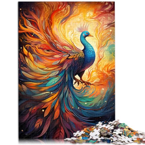 Puzzle zum Ausmalen, Pfau, schwieriges, anspruchsvolles Puzzle, 1000-teiliges Holzpuzzle als Geschenk für die ganze Familie, 1000 Teile (50 x 75 cm) von LGNBTGM