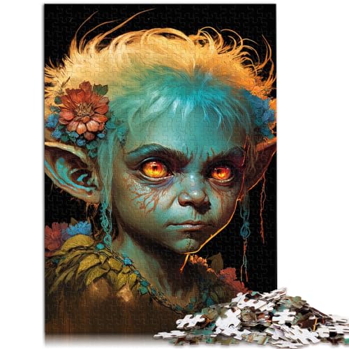 Puzzle zum Verschenken: EIN Weiser Elf, magischer Kobold, 300-teiliges Puzzle, schwieriges Holzpuzzle für Frauen und Männer, 300 Teile (26 x 38 cm) von LGNBTGM