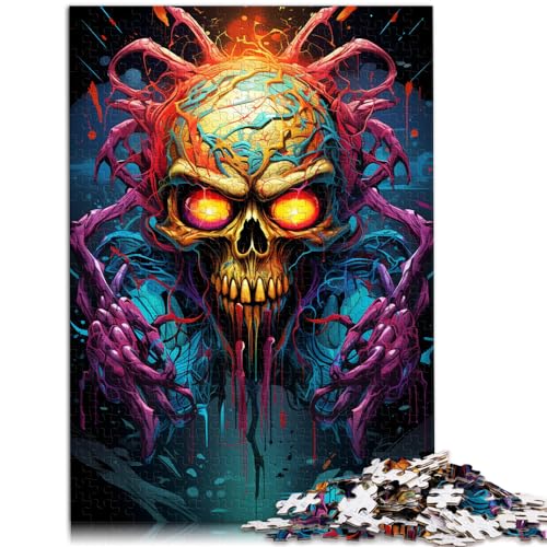 Puzzles, Geschenke, Spielzeug, Psychedelische, farbenfrohe Spinnenmonster-Puzzles für Erwachsene, 300 Teile, Holzpuzzle als Geschenk für die ganze Familie, 300 Teile (26 x 38 cm) von LGNBTGM