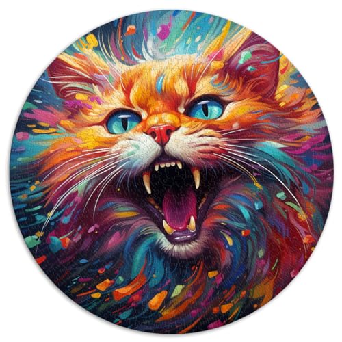 Puzzles Cat Art Puzzles für Erwachsene 1000 Teile 67,5 x 67,5 cm Entspannungspuzzles Spiele-Denkspiel Schwierige und schwere Puzzles von LGNBTGM