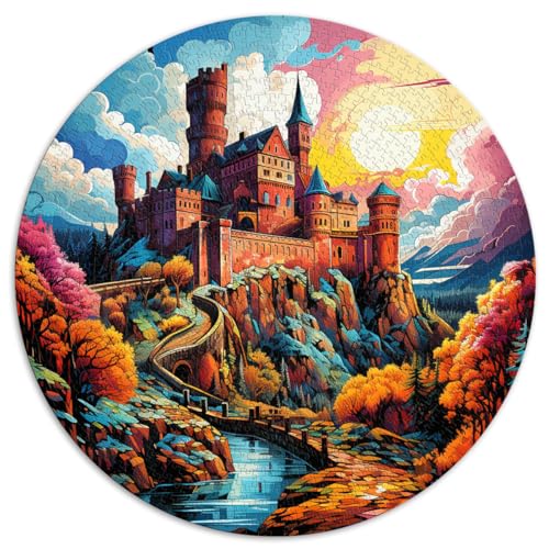 Puzzles Geschenke Spielzeug Heidelberger Schloss Puzzle 1000 Teile für Erwachsene 67,5x67,5cm Entspannungspuzzles Spiele-Denkspiel Herausforderndes Spielspielzeug von LGNBTGM