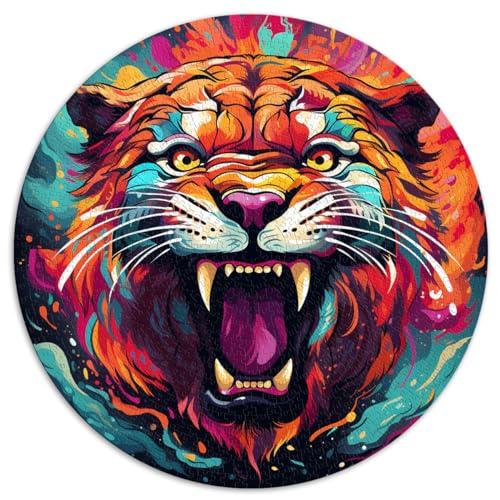 Puzzles Geschenke Spielzeug Wilder Tiger 1000 Teile Puzzle 67,5x67,5cm Entspannungspuzzles Spiele-Denkspiel Schwierige und Schwere Puzzles von LGNBTGM