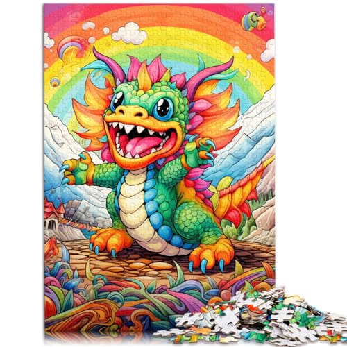 Puzzles als Geschenke Art Dragon Baby Puzzle 500-teiliges Puzzle für Erwachsene Holzpuzzles Dekomprimierendes geistiges Lernspielzeug 500 Teile (38 x 52 cm) von LGNBTGM