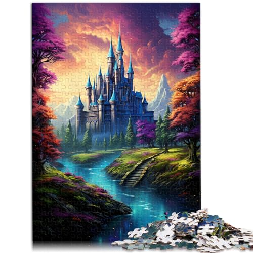 Puzzles für „Bunte Psychedelie im Magic Palace“, 500 Teile, Puzzlespielzeug, jedes Teil ist einzigartig – anspruchsvolles, unterhaltsames Familienspiel, 500 Teile (38 x 52 cm) von LGNBTGM