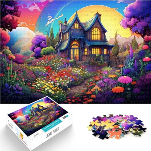 Puzzles für Erwachsene, farbenfrohes, psychedelisches Neon-Eisbär-Puzzle mit 1000 Teilen, Holzpuzzle zum Stressabbau, schwierige Herausforderung, 1000 Teile (50 x 75 cm) von LGNBTGM