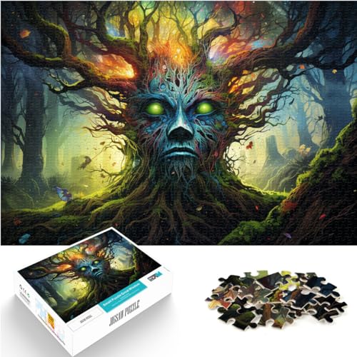 Puzzles für Fantasie-Baumelfen, Puzzles für Erwachsene, 1000 Teile, Holzpuzzles, Spielzeug, Puzzles, Lernspiele, Stressabbau-Puzzles, 1000 Teile (50 x 75 cm) von LGNBTGM