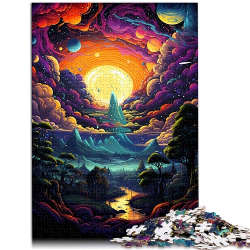 Puzzles für Fantasielandschaften, 1000 Teile, Puzzle für Erwachsene, Holzpuzzle, jedes Teil ist einzigartig – anspruchsvolles, unterhaltsames Familienspiel, 1000 Teile (50 x 75 cm) von LGNBTGM