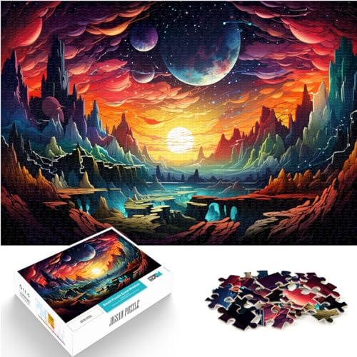 Puzzles für Fantasielandschaften, Puzzle für Erwachsene, 1000 Teile, Holzpuzzle, Spaß für zu Hause, Aktivitäten, Geburtstagsgeschenk, Reisegeschenke, 1000 Teile (50 x 75 cm) von LGNBTGM