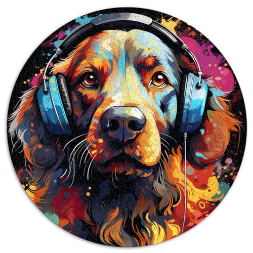 Puzzles für Geschenke, Musik, Hund, bunt, für Erwachsene, 1000 Teile, 67,5 x 67,5 cm, lustige Familienpuzzles für die ganze Familie, lustiges Puzzle von von LGNBTGM