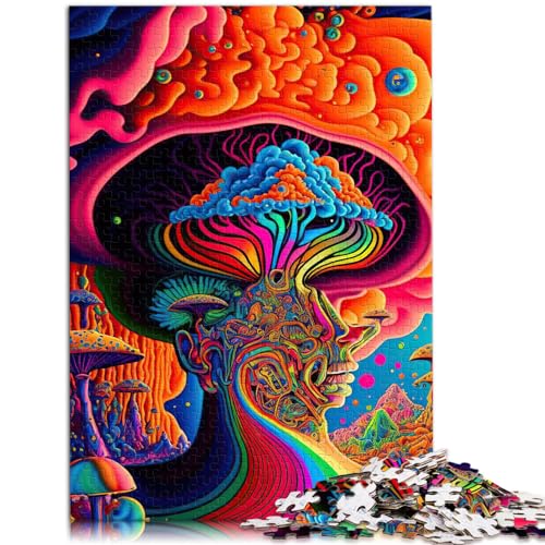 Puzzles für Psychedelic 1000 Teile Puzzle Holzpuzzle Spielzeug Puzzle Lernspiele Stressabbau Puzzles 1000 Stück (50x75cm) von LGNBTGM