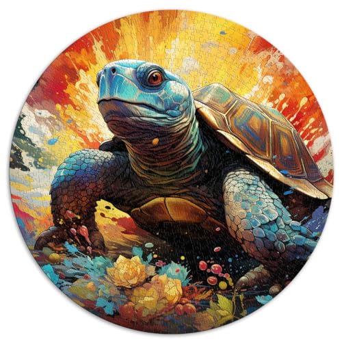 Puzzles für Ukiyo e Turtle, 1000 Teile, Puzzle-Spielzeug, 26,5 x 26,5 Zoll, Lernpuzzle, herausfordernd, Aber unterhaltsam und humorvoll von LGNBTGM