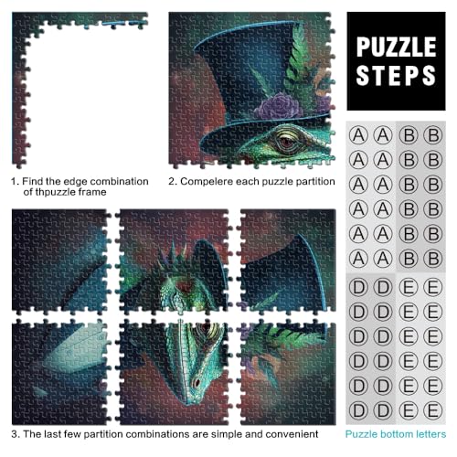 Puzzles für farbenfrohe, psychedelische Tigerkunst, 1000-teiliges Puzzle für Erwachsene, Holzpuzzle, interessantes Puzzle zur Stressreduzierung, 1000 Teile (50 x 75 cm) von LGNBTGM