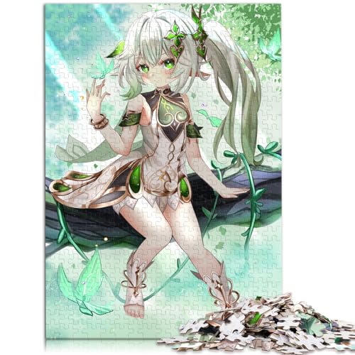 Puzzles zum Verschenken, Genshin Impact Nahida Puzzle 1000 Teile, Holzpuzzle, entspannendes geistiges Lernspielzeug, 1000 Teile (50 x 75 cm) von LGNBTGM