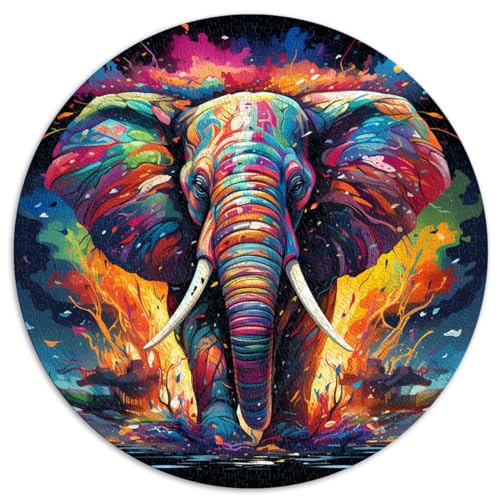 Puzzlespiel „Öl-Elefant“ 1000 Teile Puzzle 67,5 x 67,5 cm Lernpuzzle Jedes Teil ist einzigartig – anspruchsvolles, unterhaltsames Spiel für die ganze Familie von LGNBTGM