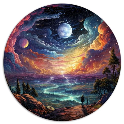 Puzzlespiel Galaxie-Landschaft Puzzle 1000 Teile 67,5 x 67,5 cm Denksportspiel Jedes Teil ist einzigartig - Anspruchsvolles, unterhaltsames Spiel für die ganze Familie von LGNBTGM