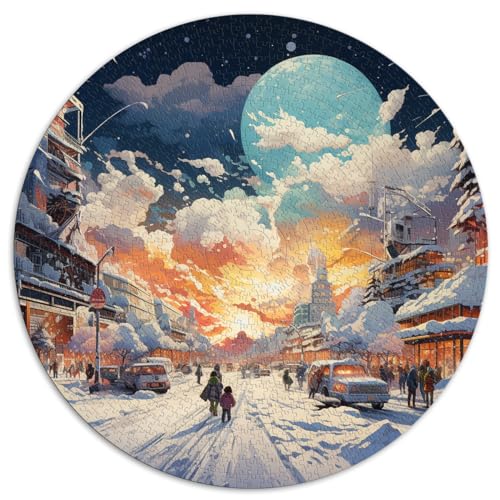 Puzzlespiel Sapporo Snow Festival Lustige Puzzles für Erwachsene 1000 Teile 67,5 x 67,5 cm Familienpuzzles Geschenk für die ganze Familie von LGNBTGM