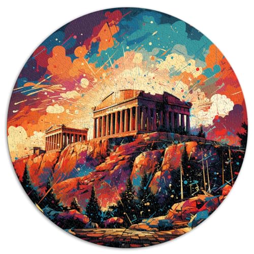 Puzzlespiele Akropolis von Athen 1000 Teile Puzzle Geschenke 67,5x67,5cm Puzzles für Lernspiele Herausforderungsspielzeug Denkspiel von LGNBTGM