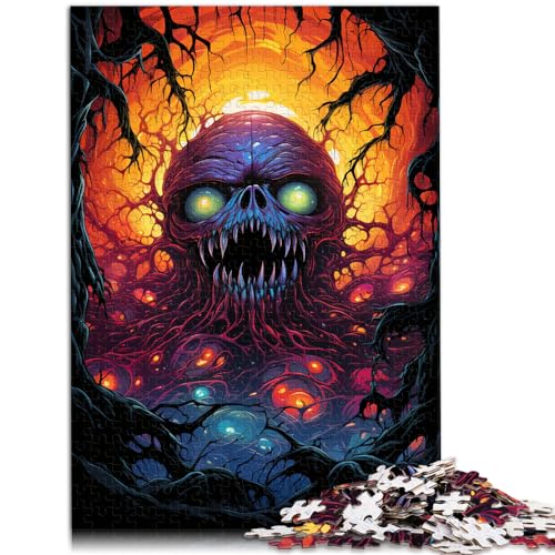 Spiel-Geschenk-Puzzle, farbenfrohe psychedelische Spinne, 1000-teiliges Puzzle-Spiel aus Holz, ganze Familie, 1000 Teile (50 x 75 cm) von LGNBTGM