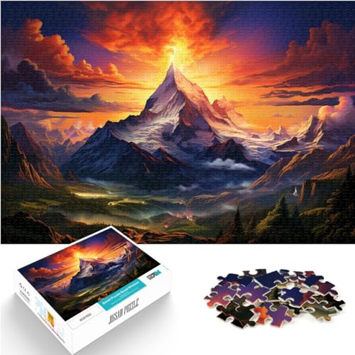 Spiel-Geschenk-Puzzle, schöne und wundervolle Landschaftskunst, 1000-teiliges Puzzle, Holzpuzzle zum Stressabbau, Urlaub zu Hause, Zeit totschlagen, 1000 Teile (50 x 75 cm) von LGNBTGM