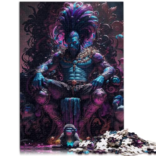 Spiel-Geschenk-Puzzle „Lords of The Simian Shadow Realms“ 1000 Teile Puzzle für Erwachsene aus Holz, anspruchsvoll, Aber unterhaltsam und humorvoll, 1000 Teile (50 x 75 cm) von LGNBTGM