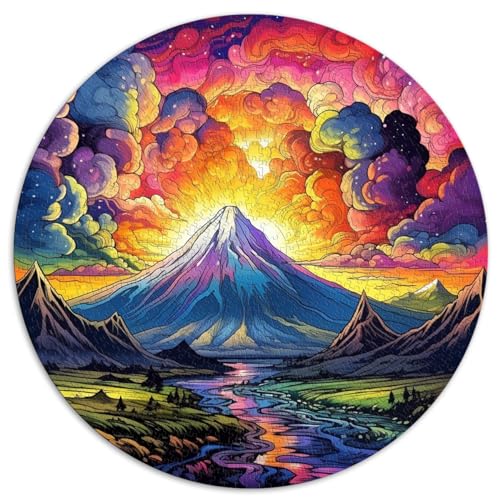 Spiel-Geschenk-Puzzle Hekla, buntes Puzzle 1000 Teile, 67,5 x 67,5 cm, Denkspiel, jedes Teil ist einzigartig – anspruchsvolles, unterhaltsames Spiel für die ganze Familie von LGNBTGM