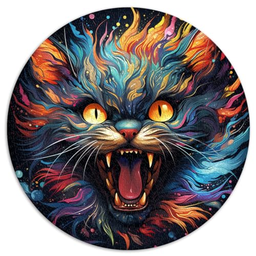 Spielgeschenk Puzzle Halloween-Katze 1000 Teile Puzzle 67,5 x 67,5 cm Entspannungspuzzle Spiele-Denkspiel Familienaktivität Puzzles Lernspiele von LGNBTGM