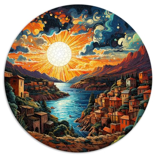 Spielgeschenk Puzzle Insel Hvar 1000 Teile Puzzle für Erwachsene 67,5x67,5cm Präzisionsschnitt Puzzle Spielzeug Denkspiel von LGNBTGM