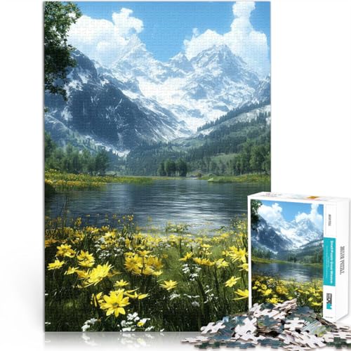 Spielzeug Lernspiele Stressabbau Bergtallandschaft Puzzle für Erwachsene, 1000 Teile 26x38cm Heimdekoration Spielzeug Spielzeug Lernspiele Stressabbau Bergtallandschaft Puzzle für Erwachsene, 1000 Teile 26x38cm Heimdekoration Spielzeug von LGNBTGM