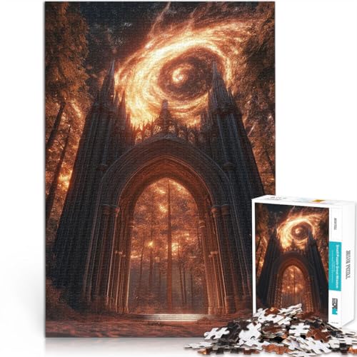 Spielzeug Lernspiele Stressabbau Gotischer Torbogen im Wald 1000-Teile-Puzzle für Erwachsene 38x52cm Heimdekoration Spielzeug Spielzeug Lernspiele Stressabbau Gotischer Torbogen im Wald 1000-Teile-Puzzle für Erwachsene 38x52cm Heimdekoration Spielzeug von LGNBTGM