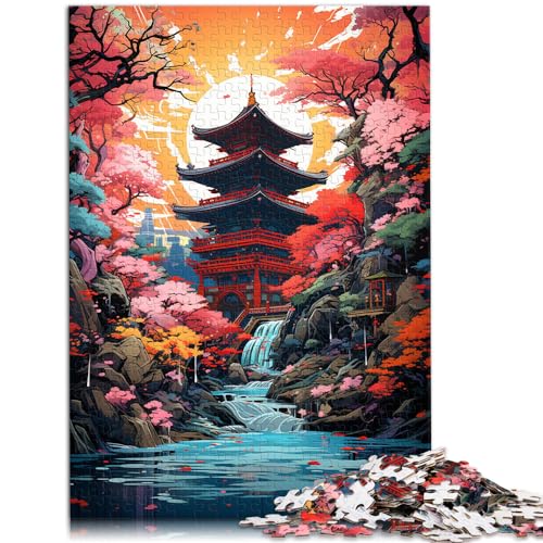 Spielzeug-Puzzle „Die farbenfrohe Psychedelia des Schreins“ Puzzle aus Holz, 1000 Teile, anspruchsvolles, unterhaltsames Spiel für die ganze Familie, 1000 Teile (50 x 75 cm) von LGNBTGM