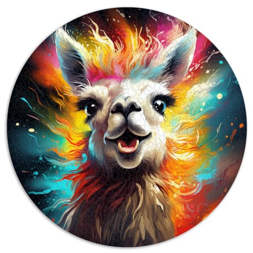 Spielzeug-Puzzle „Lama im Dschungel“ Puzzle für Erwachsene 1000 Teile 26,5 x 26,5 Zoll Lernpuzzle Spielzeug Denkspiel von LGNBTGM