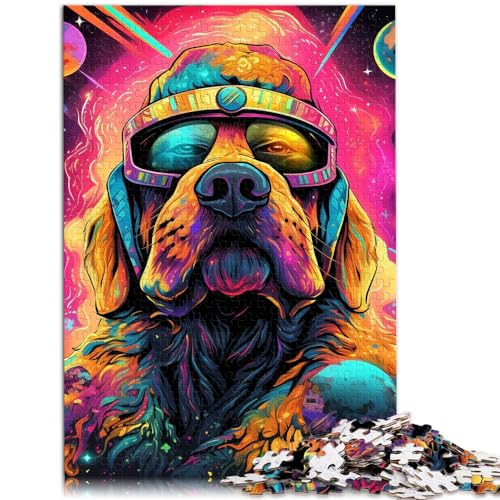 Spielzeug Puzzle Art Deutscher Schäferhund Erwachsene 1000 Teile Puzzle Holzpuzzle Spielzeug Puzzle Lernspiele Stressabbau Puzzle 1000 Stück (50x75cm) von LGNBTGM