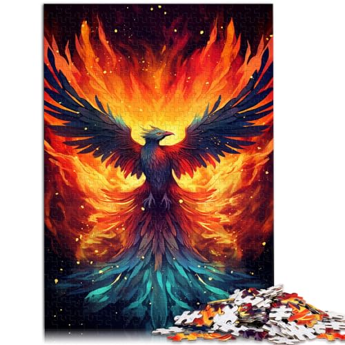 Spielzeug Puzzle Flammen-Phönix Puzzle für Erwachsene 1000 Teile Holzpuzzle Familienspiel Stressabbau Schwieriges Herausforderungspuzzle 1000 Teile (50 x 75 cm) von LGNBTGM