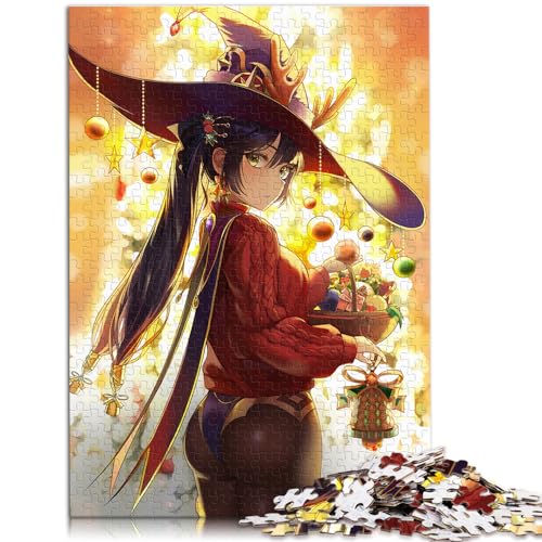 Spielzeug-Puzzle Genshin Impact 1000-teiliges Puzzle für Erwachsene Holzpuzzle Spielzeug-Puzzles Lernspiele Stressabbau-Puzzles 1000 Stück (50 x 75 cm) von LGNBTGM