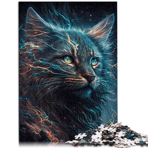 Spielzeug-Puzzle Maine-Coon-Katze, 1000 Teile, Puzzle, Geschenke, Holzpuzzle, Spielzeug, Puzzle, Lernspiele, Stressabbau-Puzzle, 1000 Teile (50 x 75 cm) von LGNBTGM