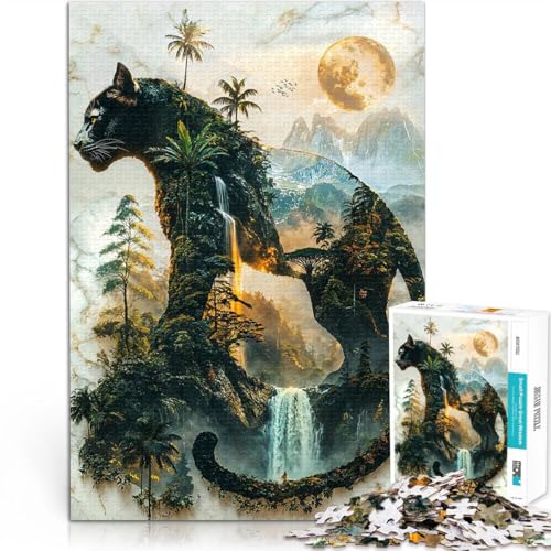 Stressabbau-Spielzeug Das mondbeschienene Reich des Panthers 2000-Teile-Puzzle für Erwachsene 70x100cm Heimdekoration Spielzeug ab 14 Jahren Stressabbau-Spielzeug Das mondbeschienene Reich des Panthers 2000-Teile-Puzzle für Erwachsene 70x100cm Heimdekoration Spielzeug ab 14 Jahren von LGNBTGM