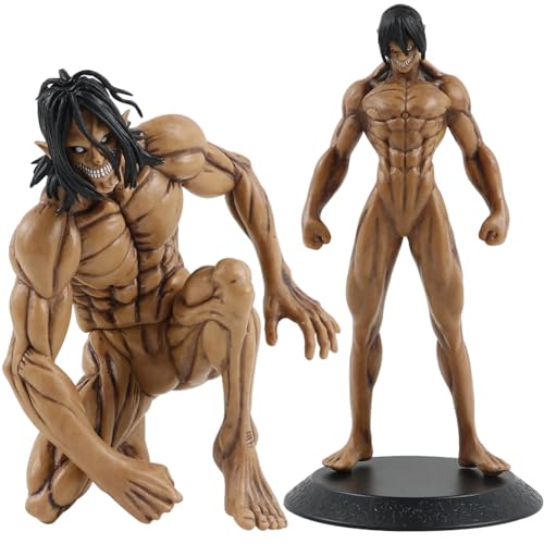 LGQHCE Attack on Titan Statue Eren Yeager verwandelt sich in Proto Riesenmodell-Figuren, Spielzeug, PVC, Anime, Sammlerstück, Geschenk für Schreibtisch-Dekoration für Fans, Jungen, Mädchen (ca. 15 cm, von LGQHCE